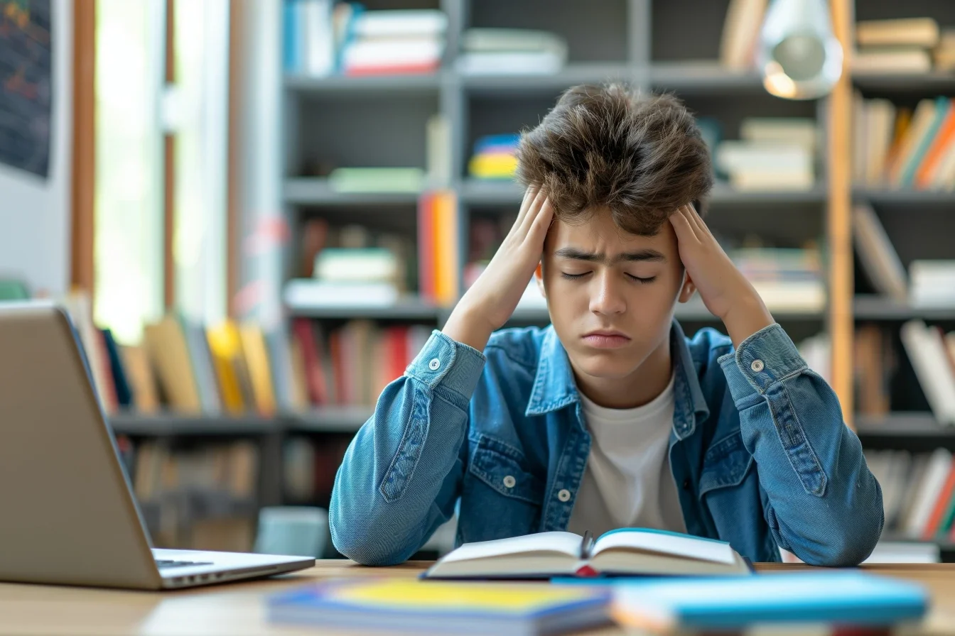 boy with symptoms who may qualify for a pediatric migraine research study